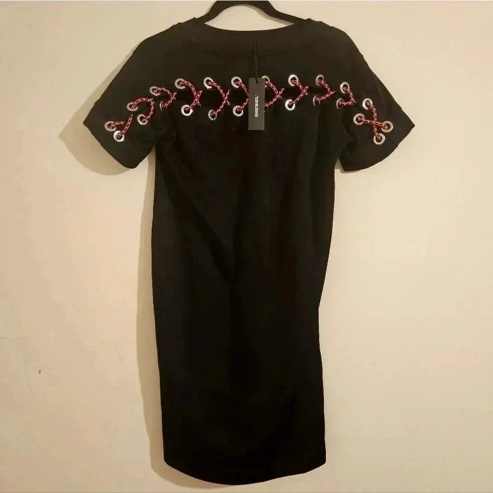 Diesel Grommet Sweatshirt Dress NWT